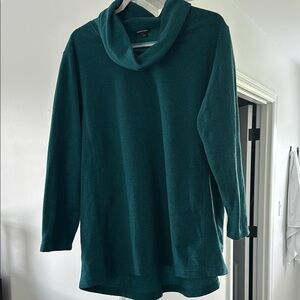 Lands End Cowl Neck Tunic Sweater